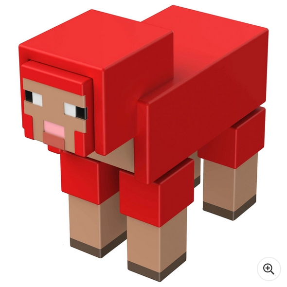 Minecraft 8cm Figure Red Sheep