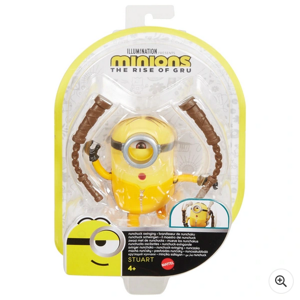 Minions: The Rise of Gru – Nunchuck Swinging Stuart Action Figure