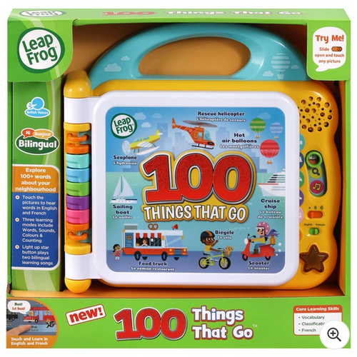 LeapFrog 100 Things That Go Book Toy
