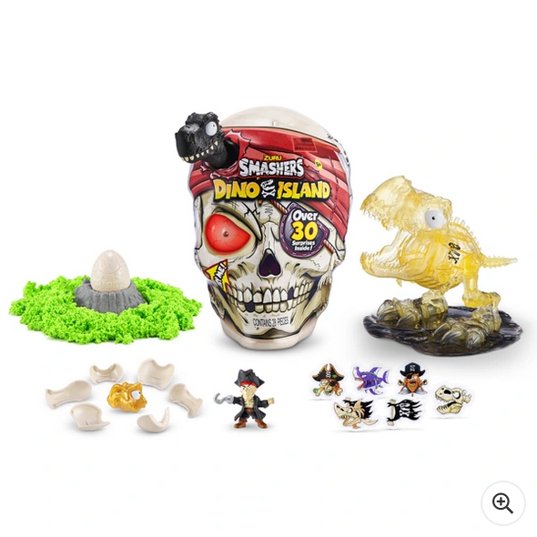 Smashers Dinosaur Island Giant Skull Over 30 Surprises Inside by Zuru