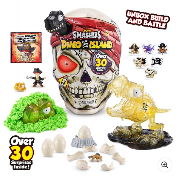Smashers Dinosaur Island Giant Skull Over 30 Surprises Inside by Zuru