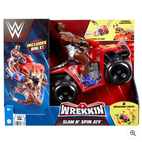 WWE Wrekkin' Slam N Spin ATV Vehicle with Big E Figure