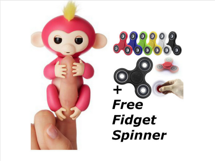 Interactive FingerFun Pink Monkey