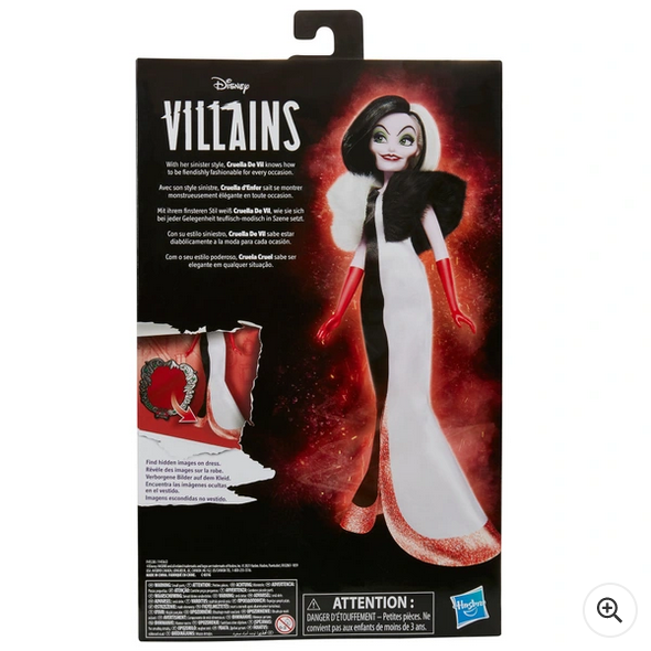 Villains Cruella De Vil Fashion Doll