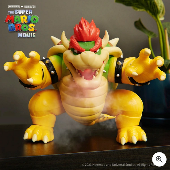 Nintendo Super Mario Movie 18cm 'Fire Breathing' Bowser Figure