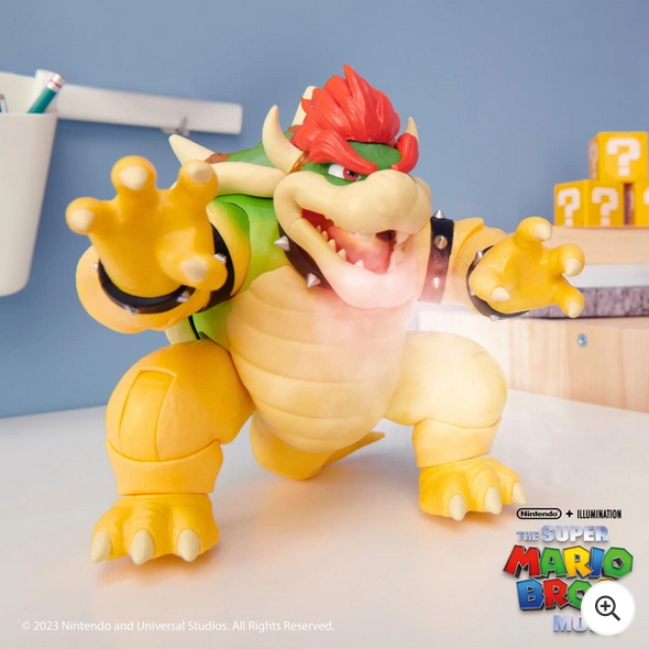 Nintendo Super Mario Movie 18cm 'Fire Breathing' Bowser Figure