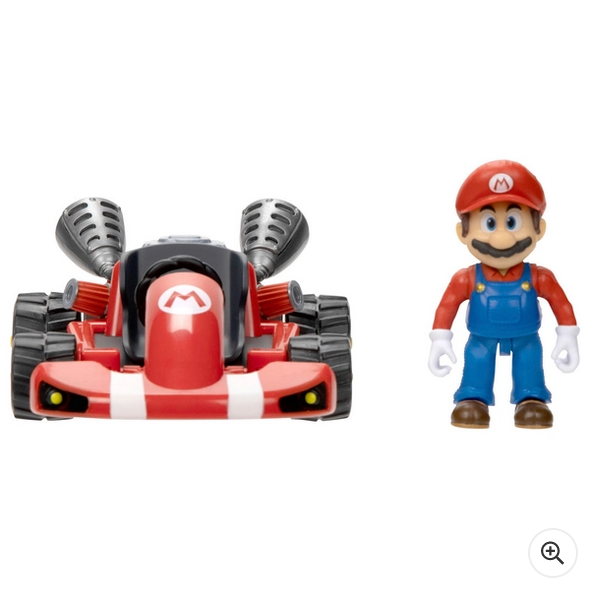 Nintendo Super Mario Movie Kart Racer with Mario Figure