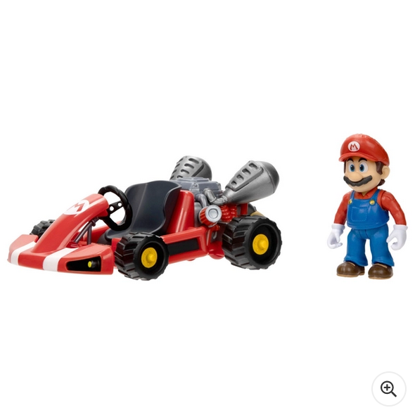 Nintendo Super Mario Movie Kart Racer with Mario Figure