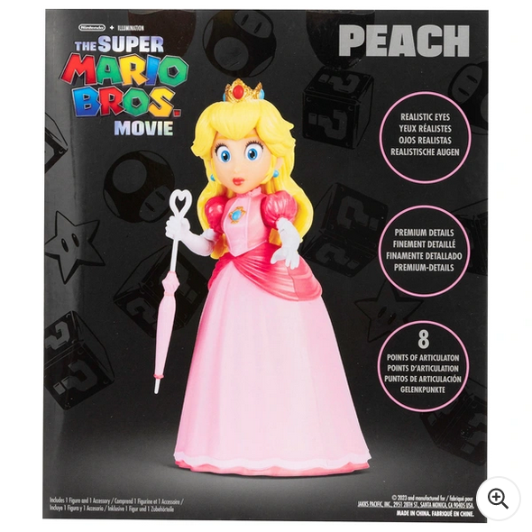 Nintendo Super Mario Movie Figure - Princess Peach with Umbrella