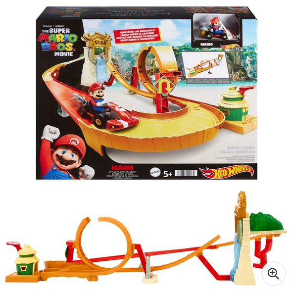 Hot wheels Mariokart Bowsers Castle Chaos Play Set Multicolor