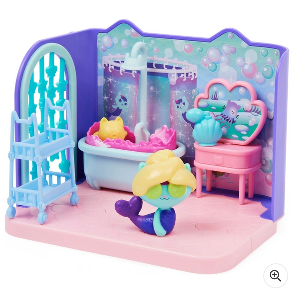 Gabby’s Dollhouse Primp and Pamper Bathroom with Figure and Accessories