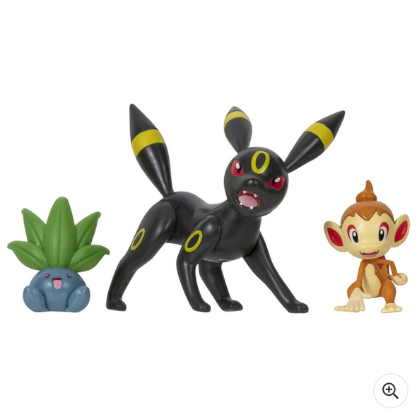 Pokémon Battle Figure 3-Pack (Chimchar, Oddish, Umbreon)