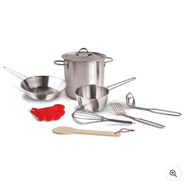 Kitchen Corner Stainless Steel Cookware Playset