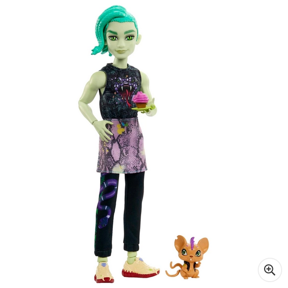 Monster High Deuce Gorgon Doll with Pet and Accessories