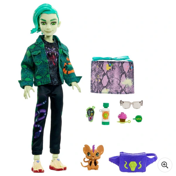 Monster High Deuce Gorgon Doll with Pet and Accessories