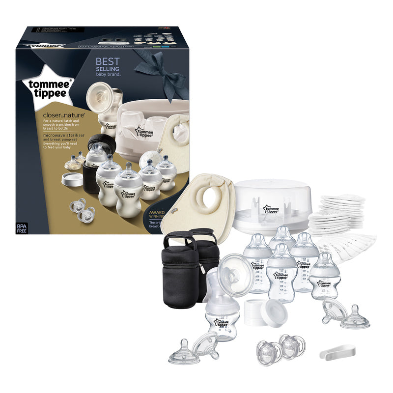 Tommee Tippee Closer to Nature Microwave Steriliser & Manual Breast Pump