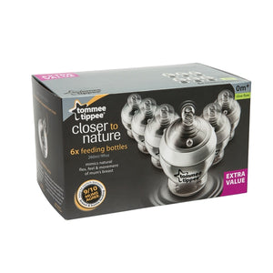 Tommee Tippee Closer To Nature Bottles 6 Pack