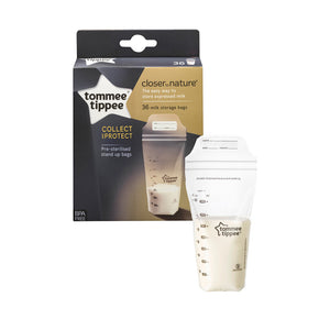 Tommee Tippee Closer to Nature Breast Milk Storage Bags 36Pk