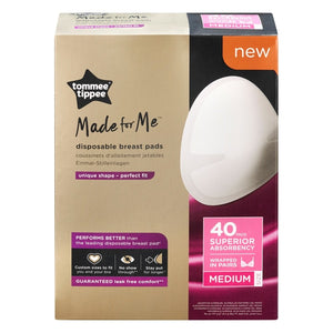 Tommee Tippee Made for Me Daily Disposable Medium Breast Pads - Pack of 40