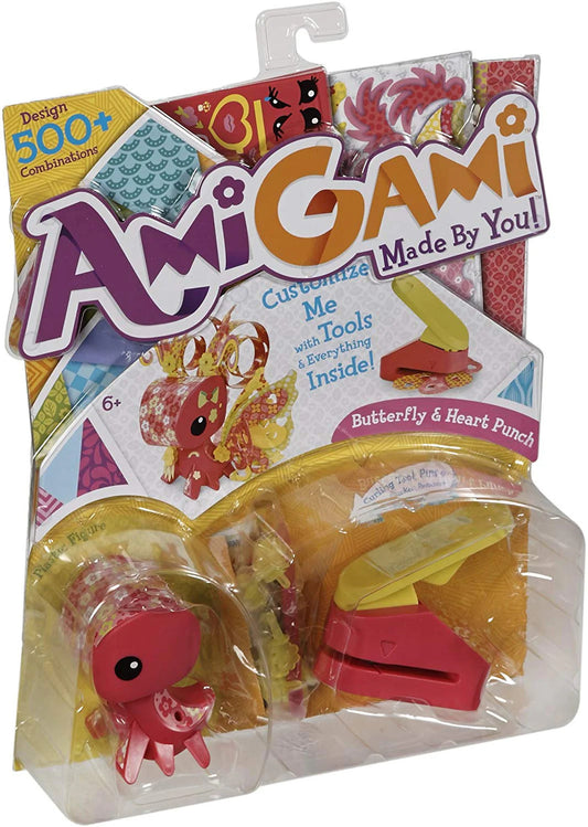 Amigami Pink Butterfly And Heart Punch Creative Toy