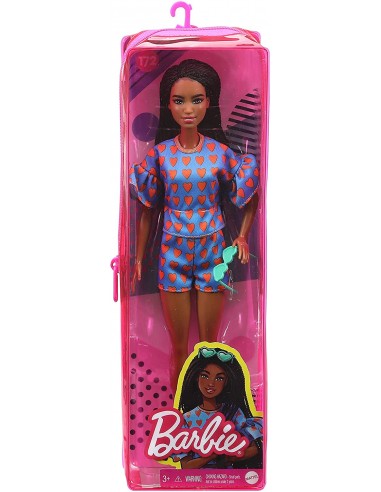 Barbie Fashionistas Doll 172 Orange Heart Print Outfit