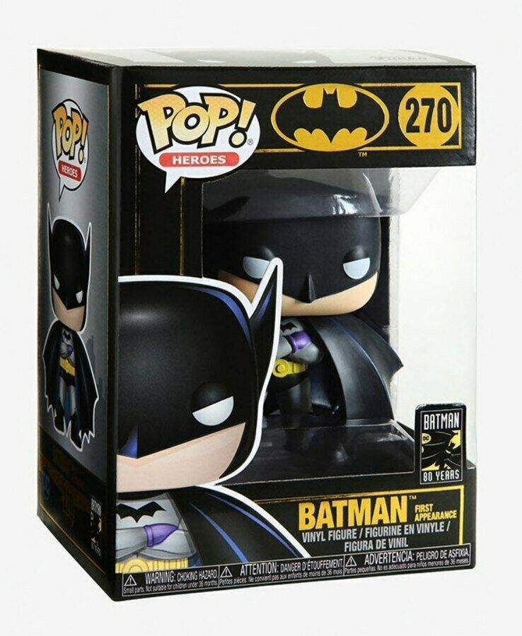 Funko Pop Heroes Batman 80th Edition Exclusive Batman First Appearance #270 Vinyl Figure