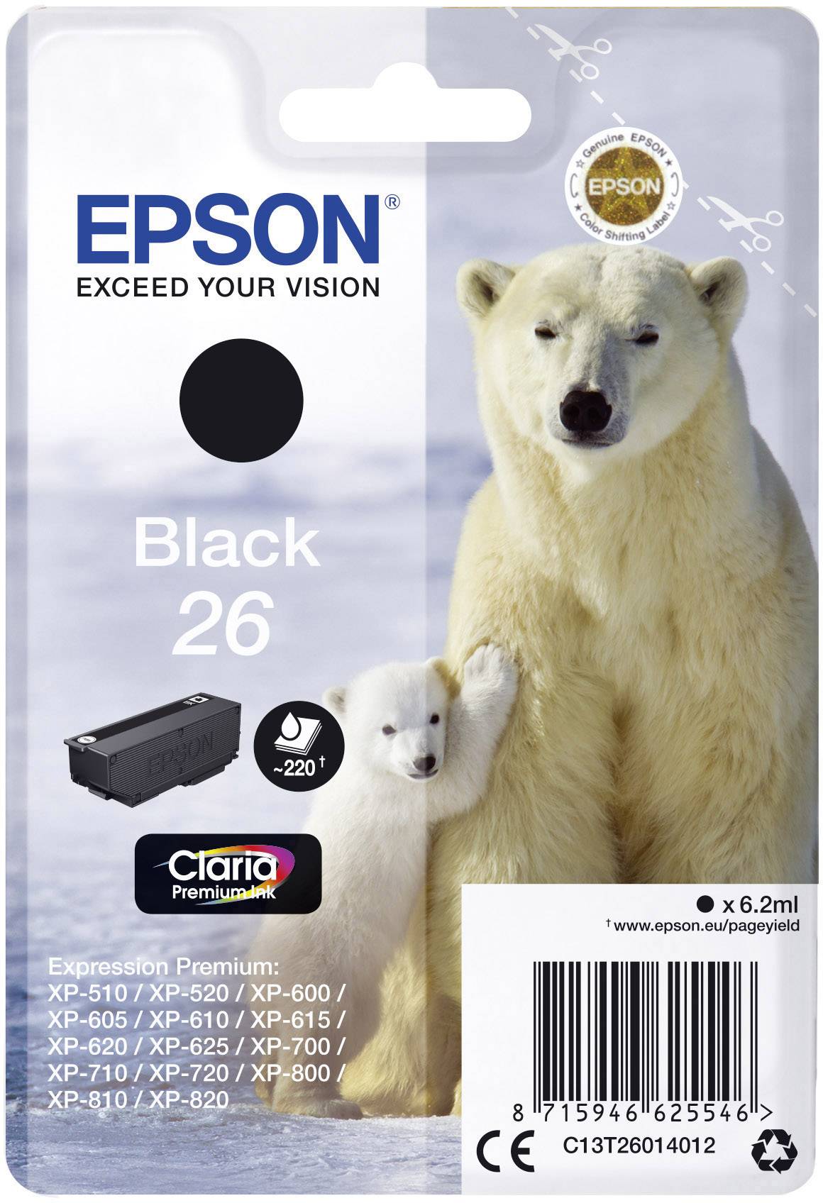 Epson 26 Black Ink Cartridge