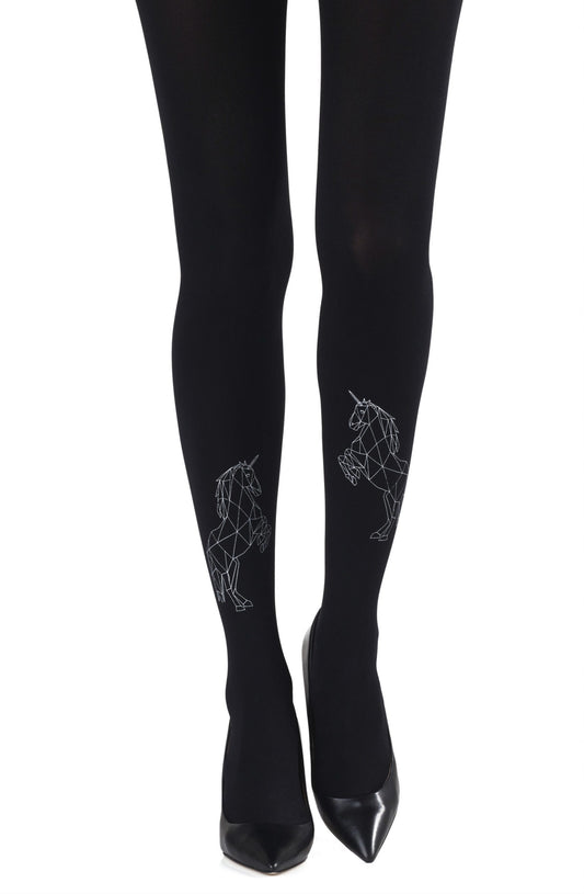 Zohara "Magic Dance" Grey Print Tights