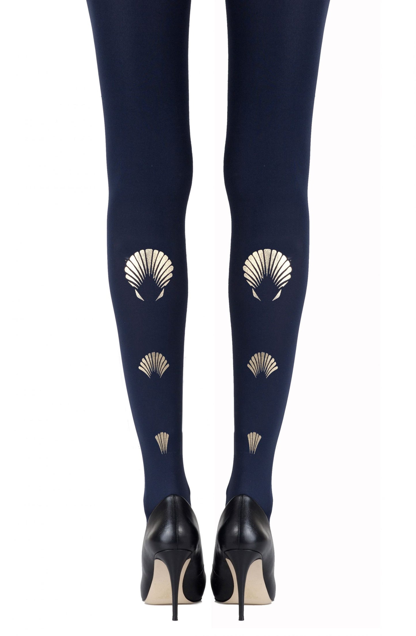 Zohara "What The Shell" Gold Print Tights