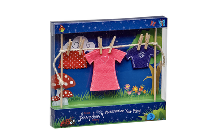 The Irish Fairy Door Female Washing Line Playset