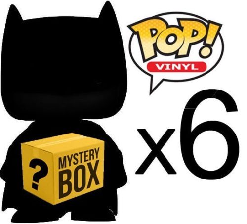 Funko Pop Mystery Box CONTAINING 6 POPS 1 EXCLUSIVE COLLECTIBLE