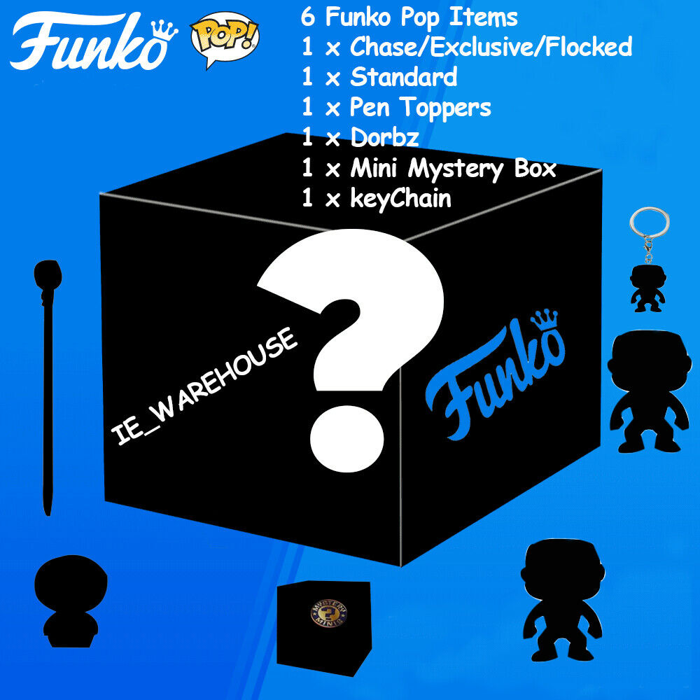 Funko Pop Mystery Box Fun Crate flocked/exclusive/Chase/standard no Duplicates