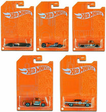 Load image into Gallery viewer, Hot Wheels 53rd Anniversary Orange and Blue Series Set of 5 Cars 1/64 Scale