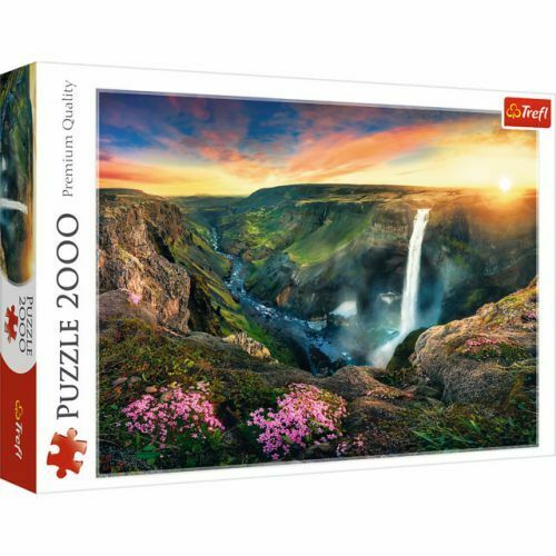 Trefl Haifoss Waterfall Iceland 2000 Piece Jigsaw Puzzle