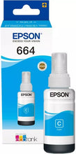 Load image into Gallery viewer, Epson Ink Refill 664 Original Cyan Bottle