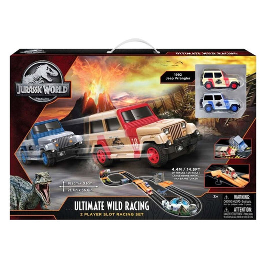 Jurassic World Ultimate Wild Racing 2 Player Slot Dinosaur Racing Set