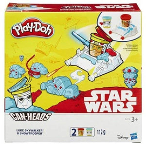 Play-Doh Starwars Can Head Luke Skywalker With Snow Trooper