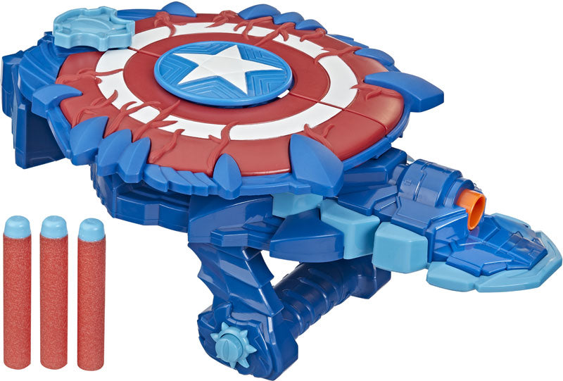 Nerf Marvel Mech Strike Monster Hunters Captain American Blast Shield