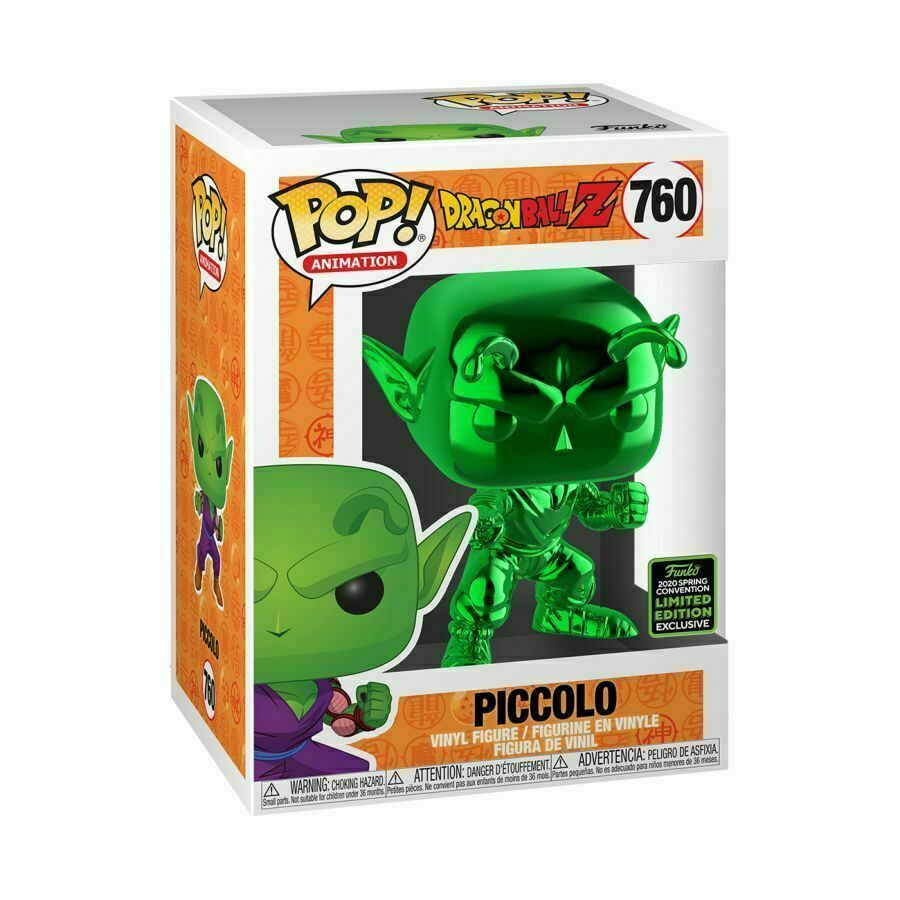 Funko Pop Dragon Ball Z Piccolo Chrome Green Limited Edition No 760 Vinyl Figure