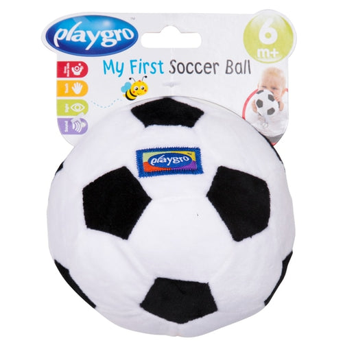 Playgro My First Soccer Ball - Black and White
