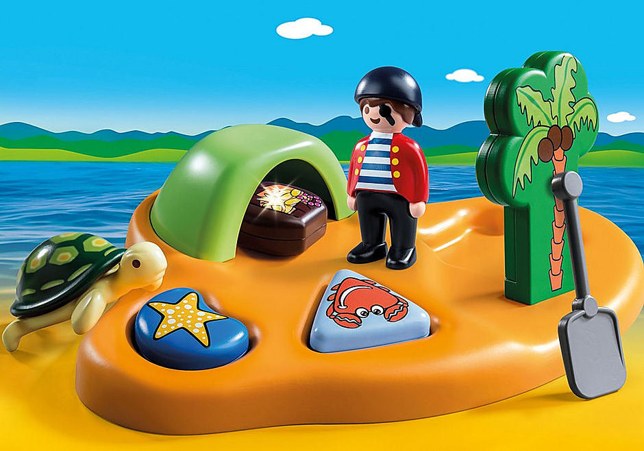 Playmobil 1 2 3 Pirate Island 9119