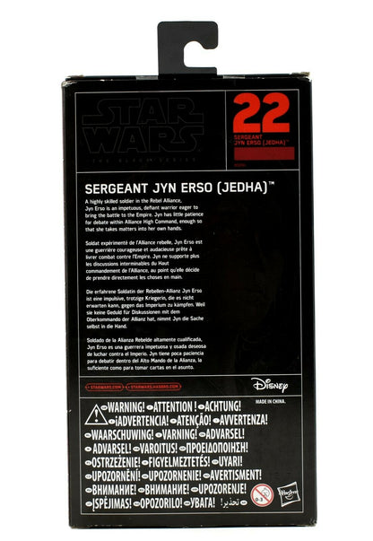 Star Wars Rogue One Black Series Sergeant Jyn Erso Jedha 6" Action Figure