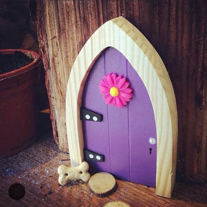 Irish Fairy Door Purple Door Playset Magical Fairy Garden Kit Kids NEW
